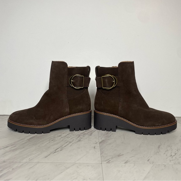 Blondo Dakota Brown Suede Buckle Boot 8M - Picture 7 of 14